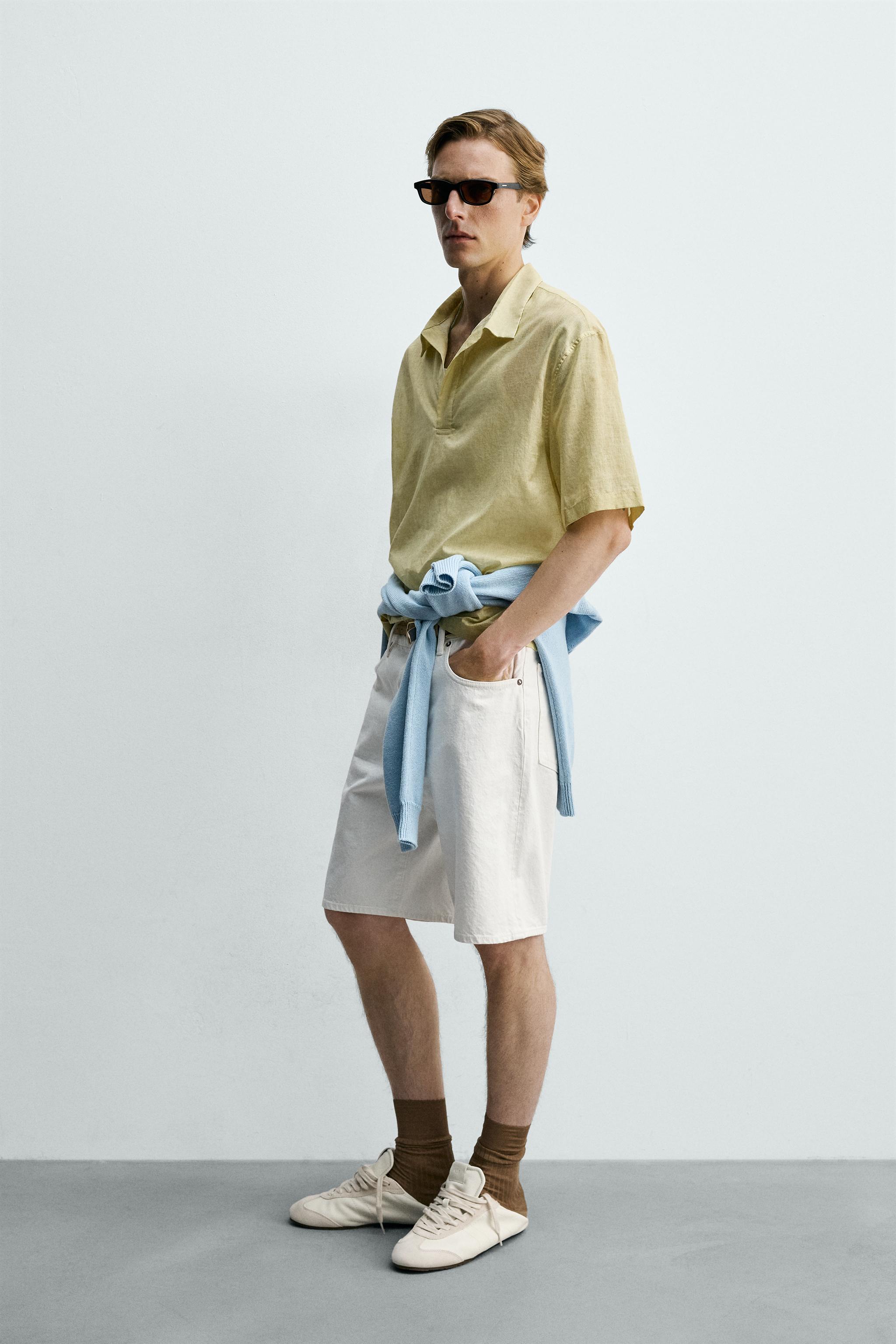 CHEMISE POLO BOXY FIT SEMI-TRANSPARENTE